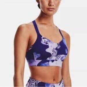 Under Armour Breathelux High Support Purple Sports Bra SZ:S